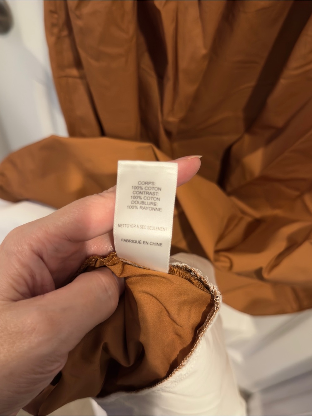 ASTR Tan Contrast-Trim Sweetheart Midi Dress - Picture 12 of 15